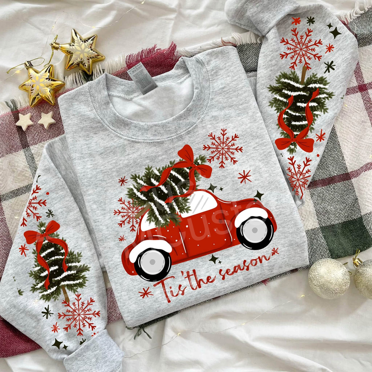 Car with Christmas Tree
