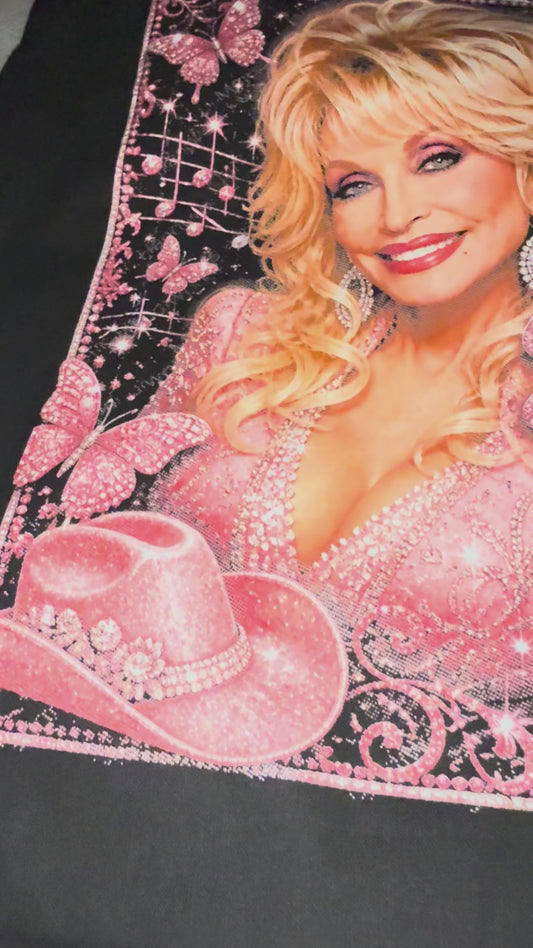 Dolly Bling Blackout halftone